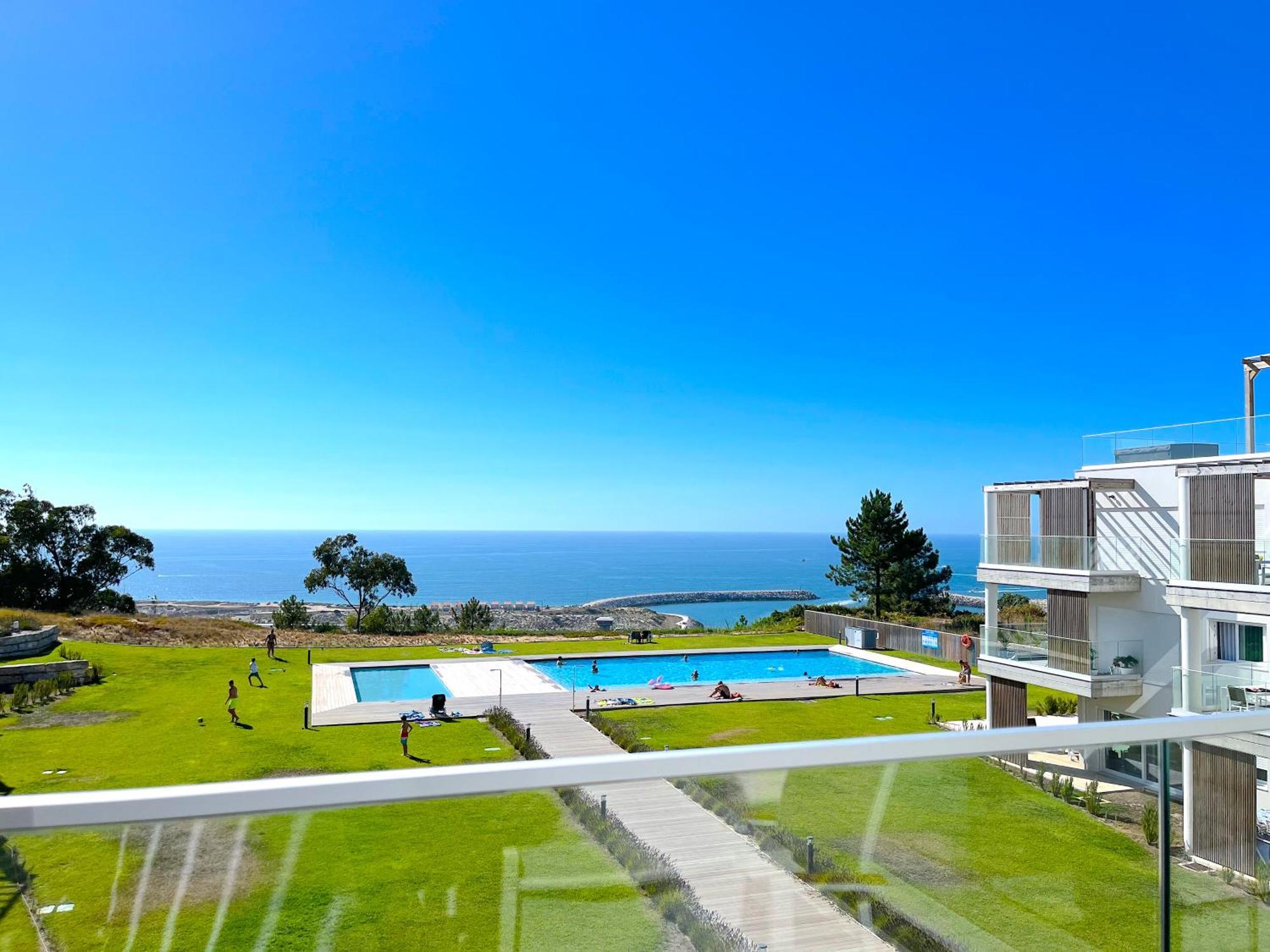 Mar A Vista - Condominium With Pool, Gym And Sea Views นาซาเร ภายนอก รูปภาพ