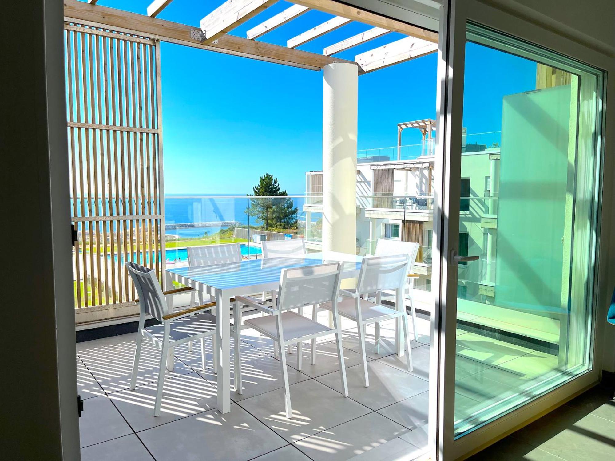 Mar A Vista - Condominium With Pool, Gym And Sea Views นาซาเร ภายนอก รูปภาพ