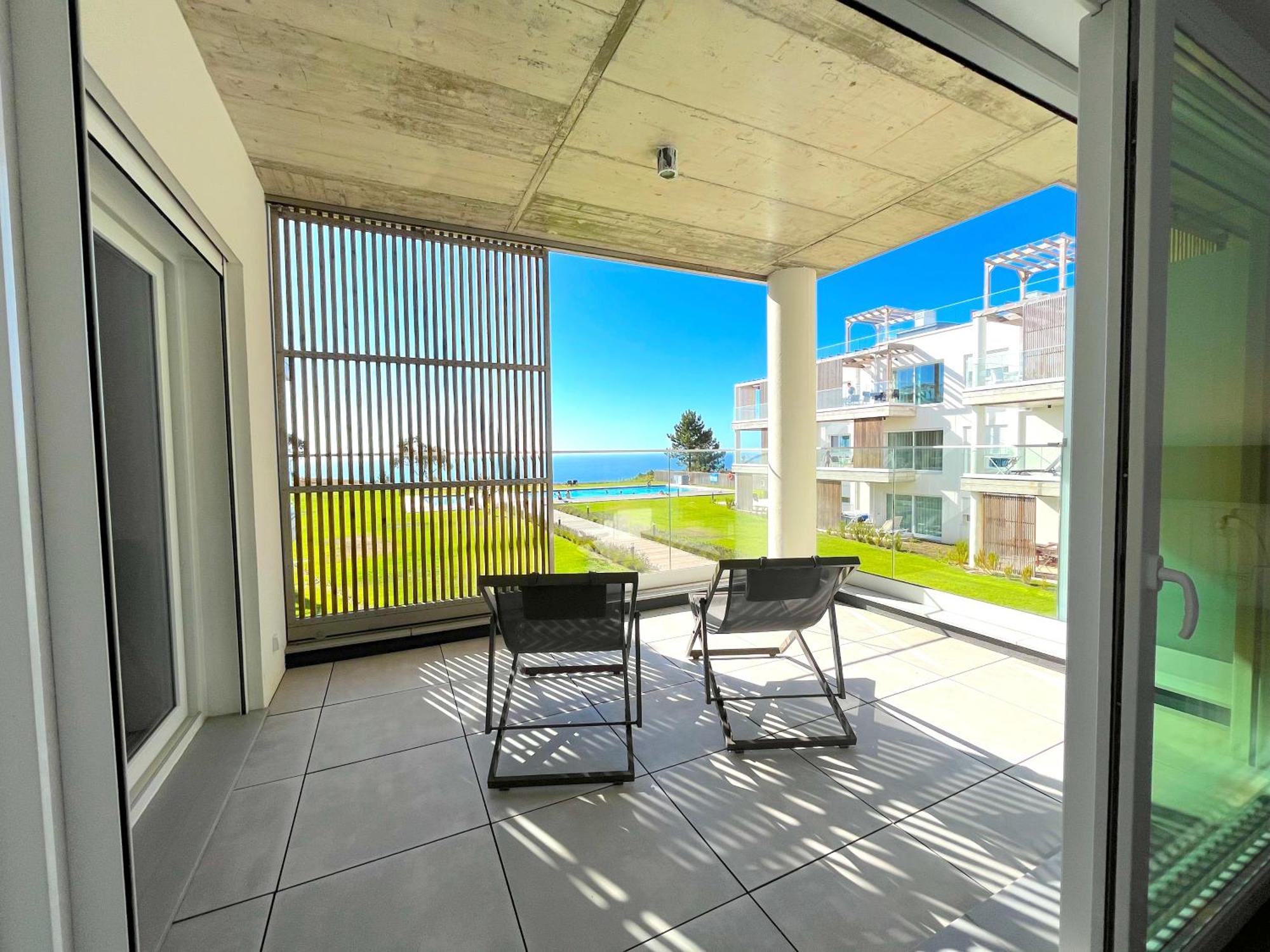 Mar A Vista - Condominium With Pool, Gym And Sea Views นาซาเร ภายนอก รูปภาพ
