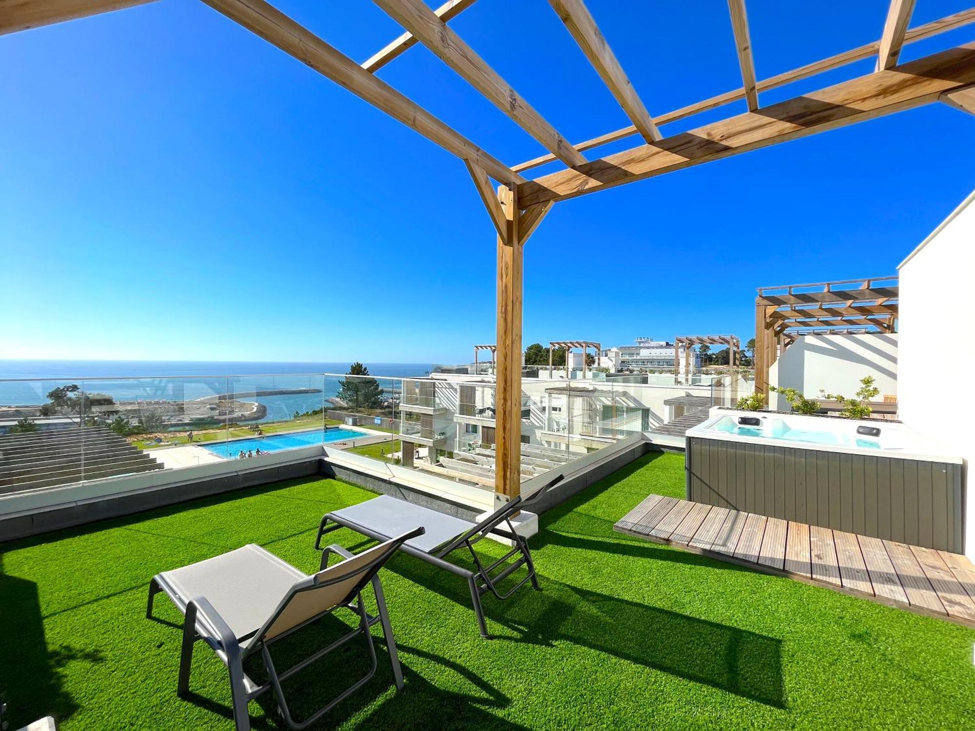 Mar A Vista - Condominium With Pool, Gym And Sea Views นาซาเร ห้อง รูปภาพ
