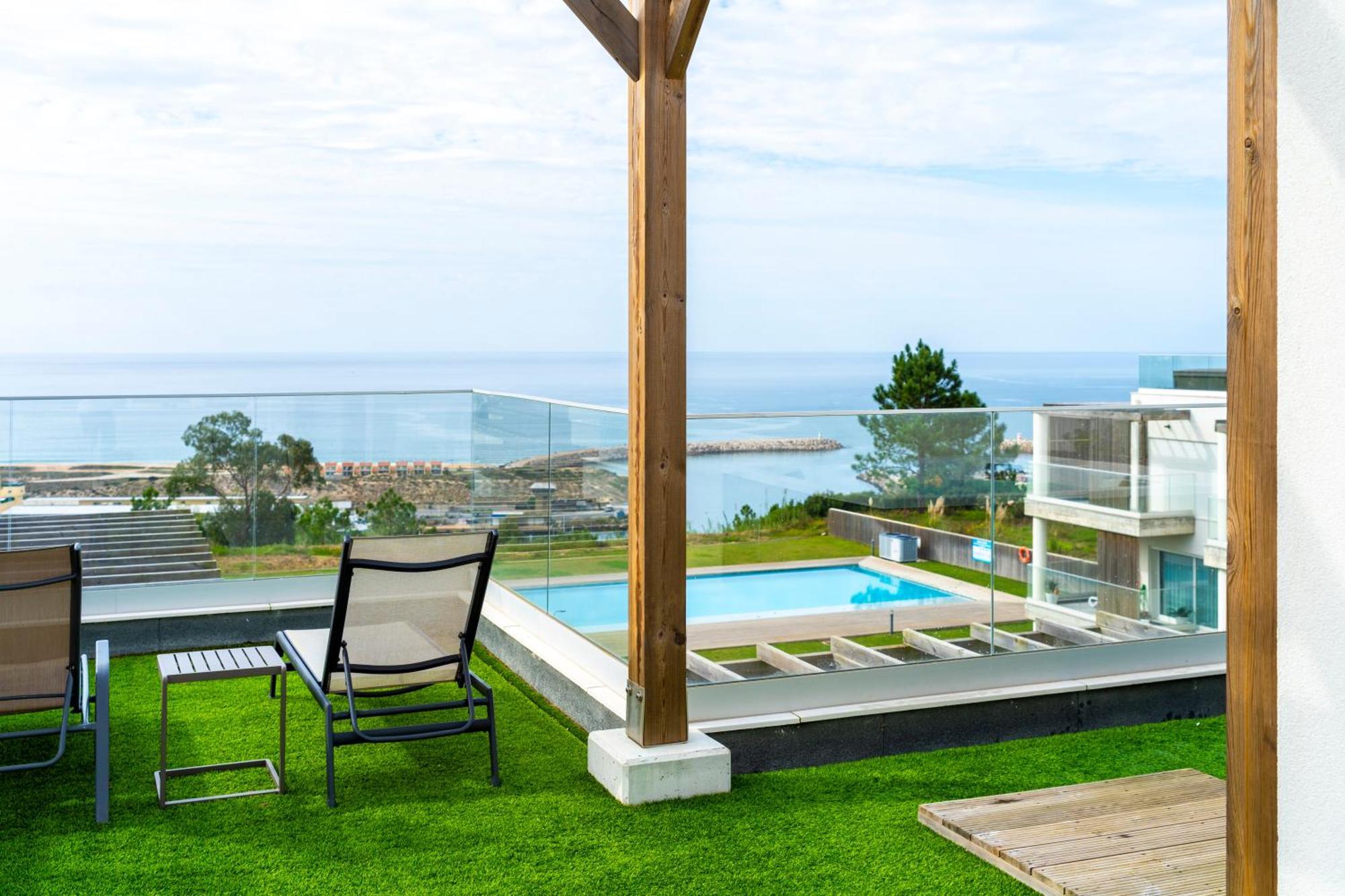 Mar A Vista - Condominium With Pool, Gym And Sea Views นาซาเร ภายนอก รูปภาพ
